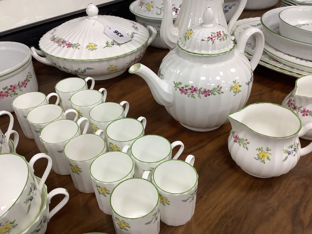 An extensive Royal Worcester 'Fleuri' pattern dinner service